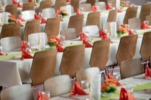 Event Planning Photo by Pixabay: https://www.pexels.com/photo/celebration-chairs-party-table-setting-50675/