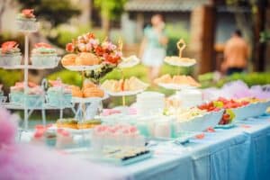 Image Title: Culinary Chronicles Image Description: Various desserts on a table at an event Alt Text: Menu Musings Source: https://www.pexels.com/photo/various-desserts-on-a-table-covered-with-baby-blue-cover-587741/