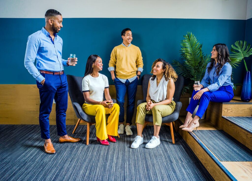 Photo by Jopwell: https://www.pexels.com/photo/group-of-people-near-wall-2422290/ -- networking group