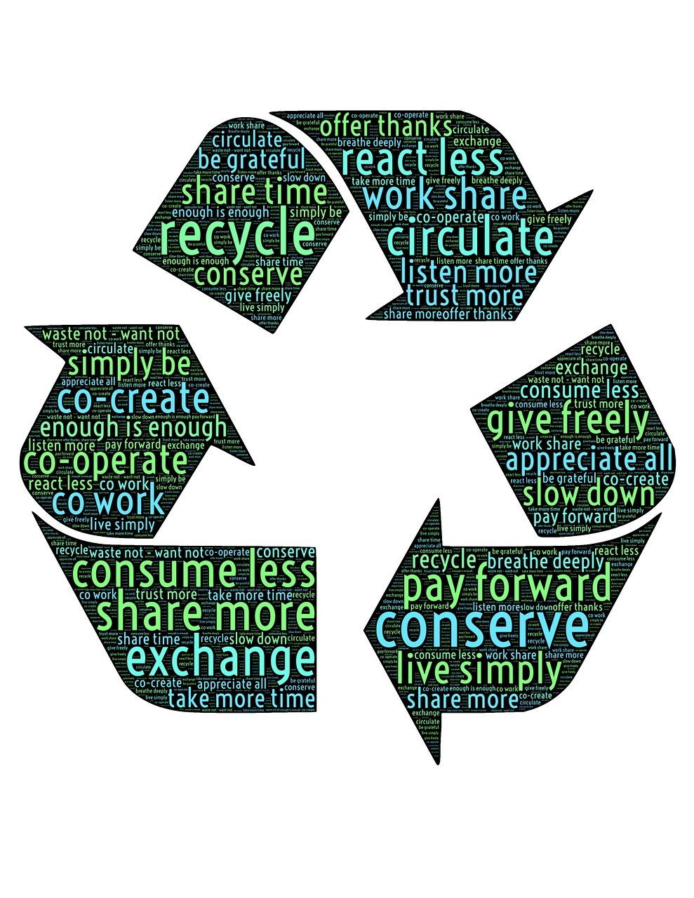 Image title: Event Planning Image alt-title: recycle-recirculate-share Image URL: https://pixabay.com/illustrations/recycle-recirculate-share-555645/ 