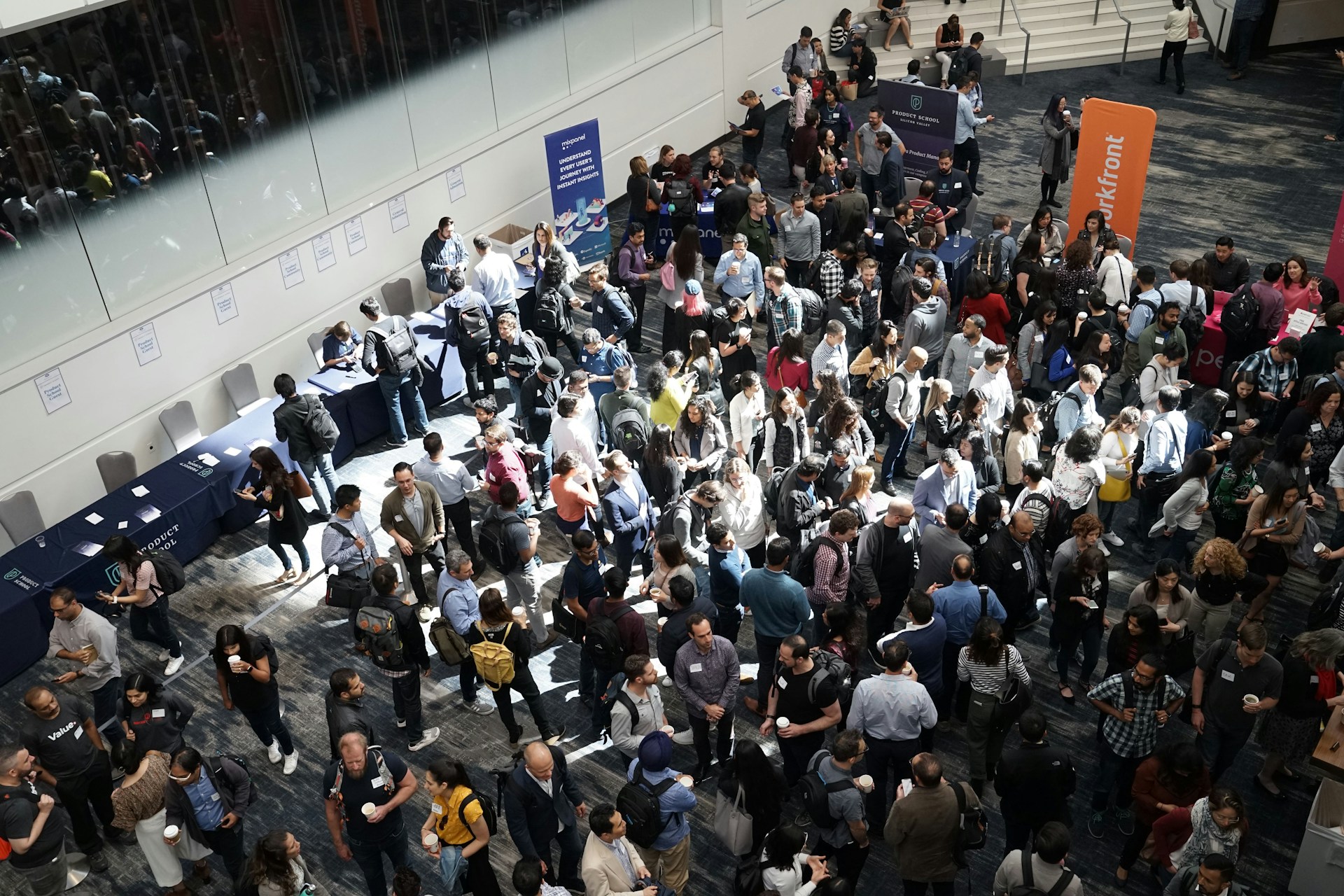 Image Title: DigiMarCon America Image Description: A huge crowd of participants in the lobby of a marketing conference Alt Text: Marketing professionals Source: https://unsplash.com/photos/crowd-of-people-in-building-lobby-nOvIa_x_tfo