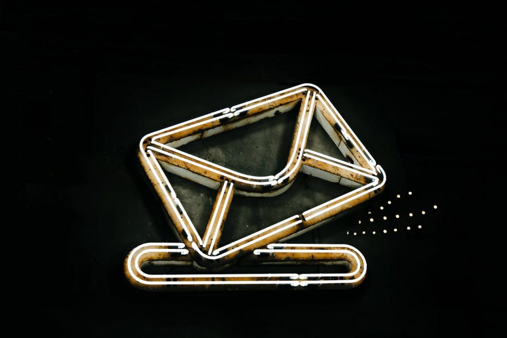 Photo by Maksim Goncharenok: https://www.pexels.com/photo/neon-lights-in-envelope-shape-5605061/