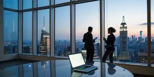 An event company team in New York City planning a lead generation strategy.