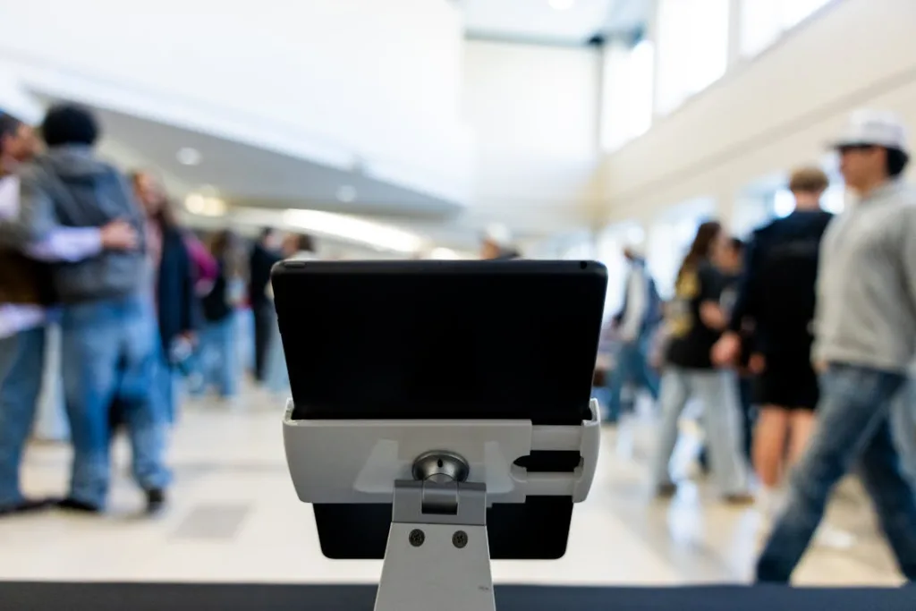 Photo by Caleb Oquendo: https://www.pexels.com/photo/modern-tablet-device-in-public-space-35985168/ 