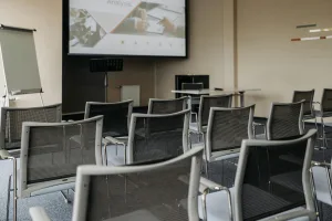Photo by Pavel Danilyuk: https://www.pexels.com/photo/chairs-arranged-inside-a-conference-room-8761316/