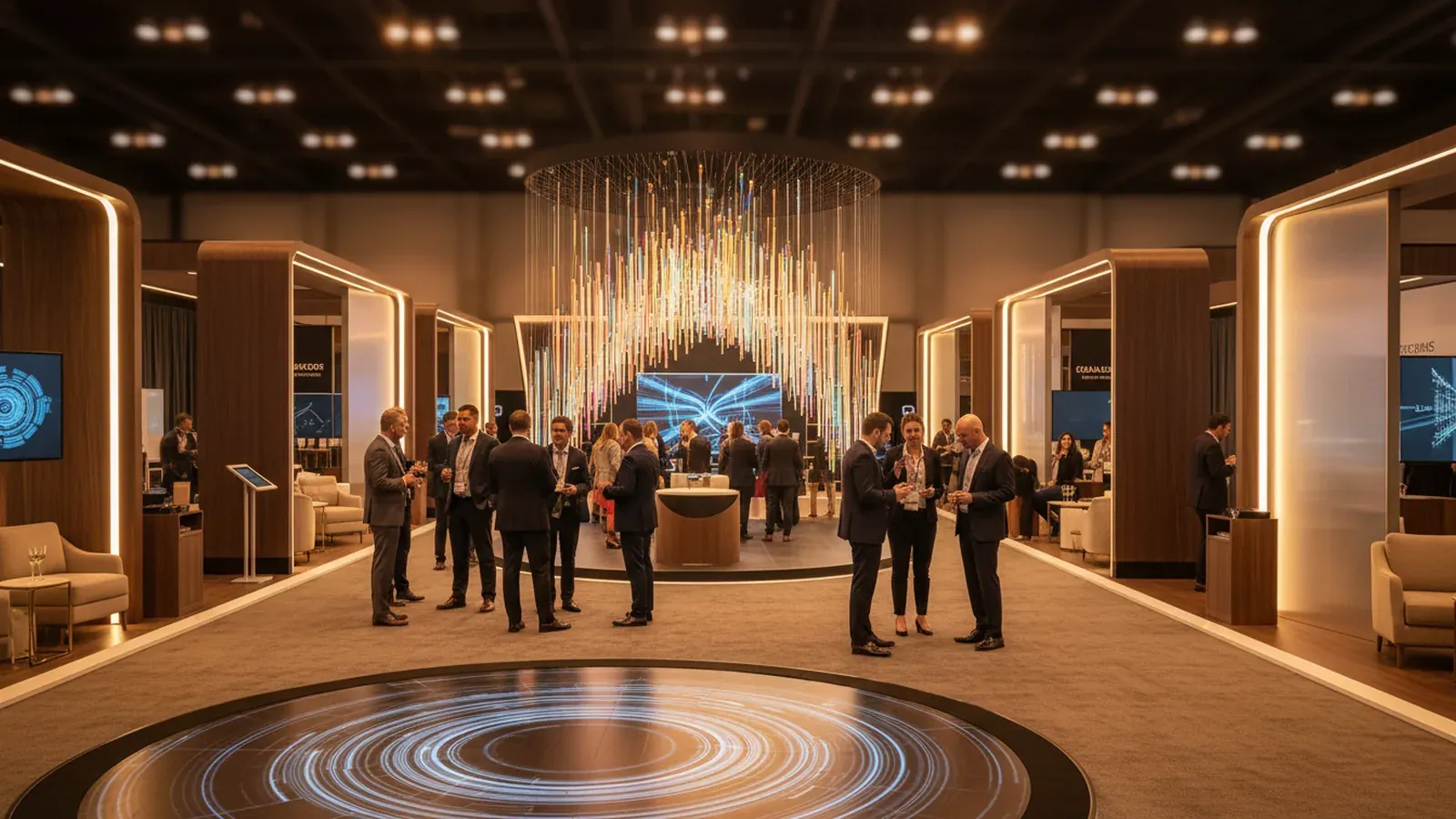 Immersive experiential marketing events on a New York trade show floor