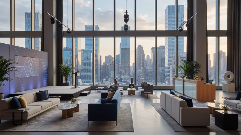 Hybrid-ready NYC corporate event venue prepared for 2026 conferences