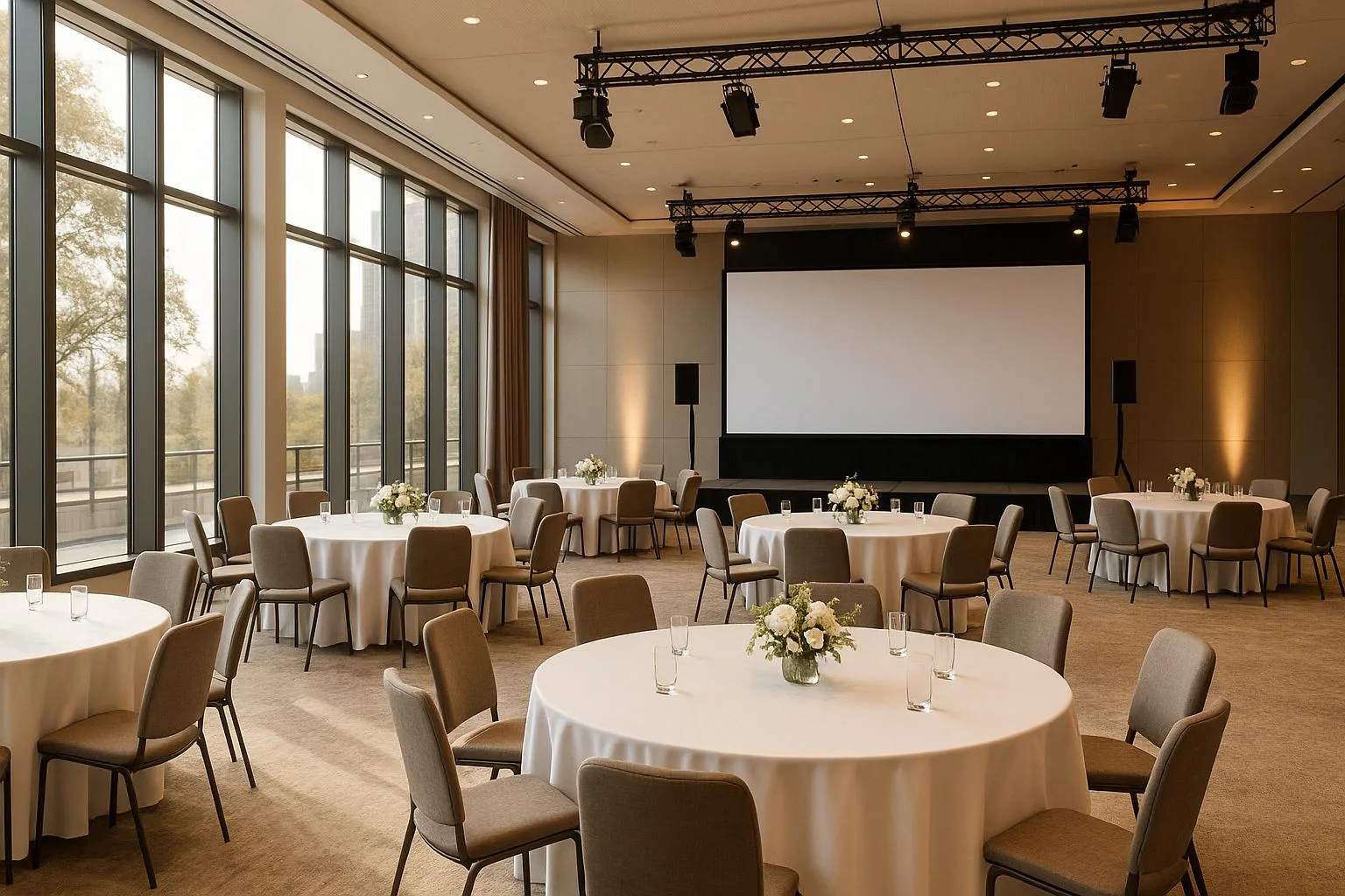 The Event Planner Expo team conducting a venue site visit in Manhattan.